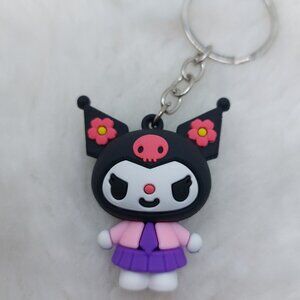 2/$19 My Melody black and purple keychain